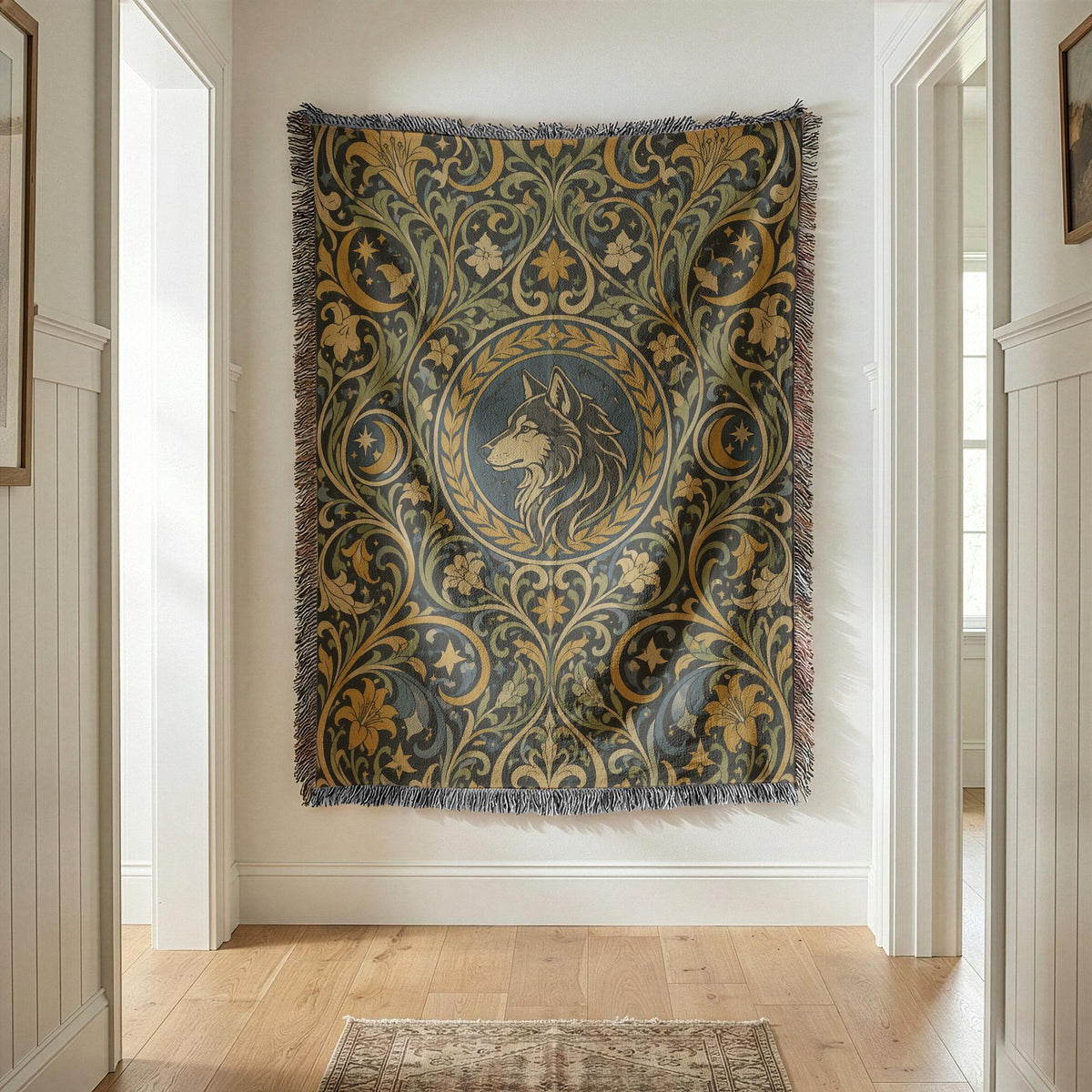 Wolf Woven Blanket