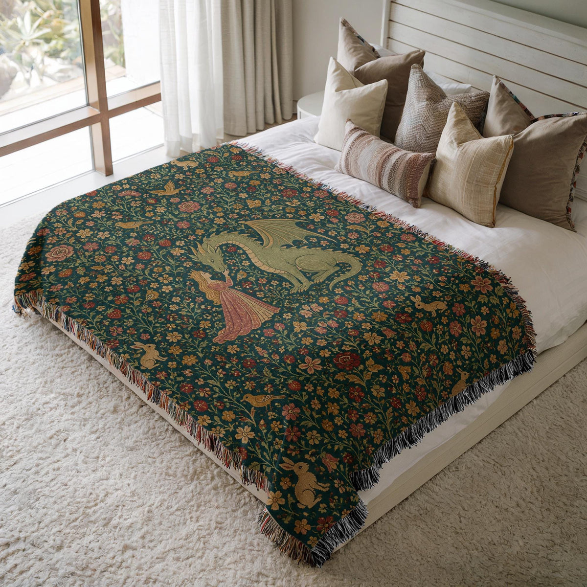 Princess Dragon Woven Blanket