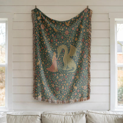 Princess Dragon Woven Blanket
