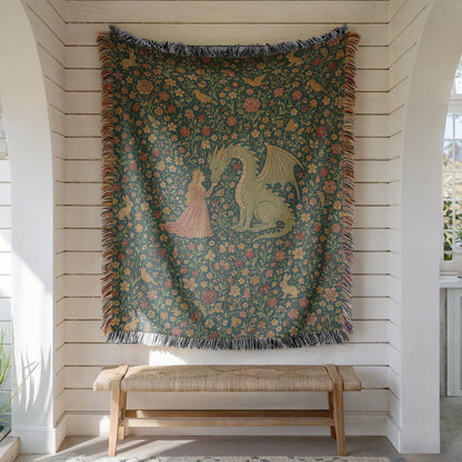 Princess Dragon Woven Blanket