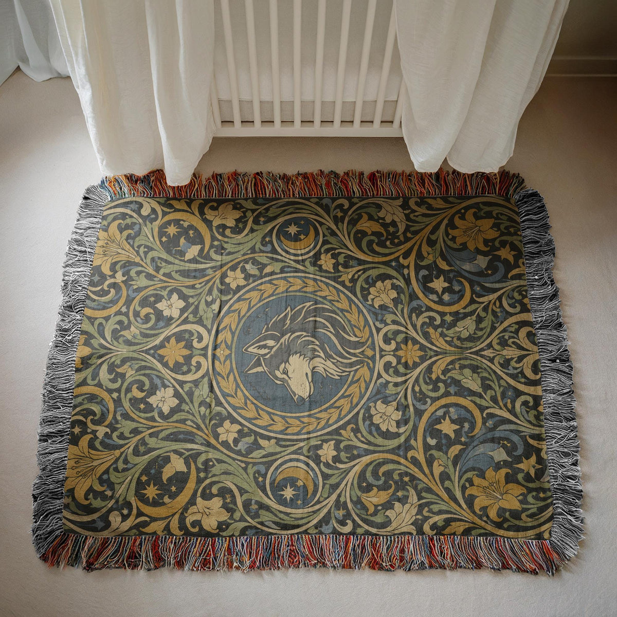 Wolf Woven Blanket