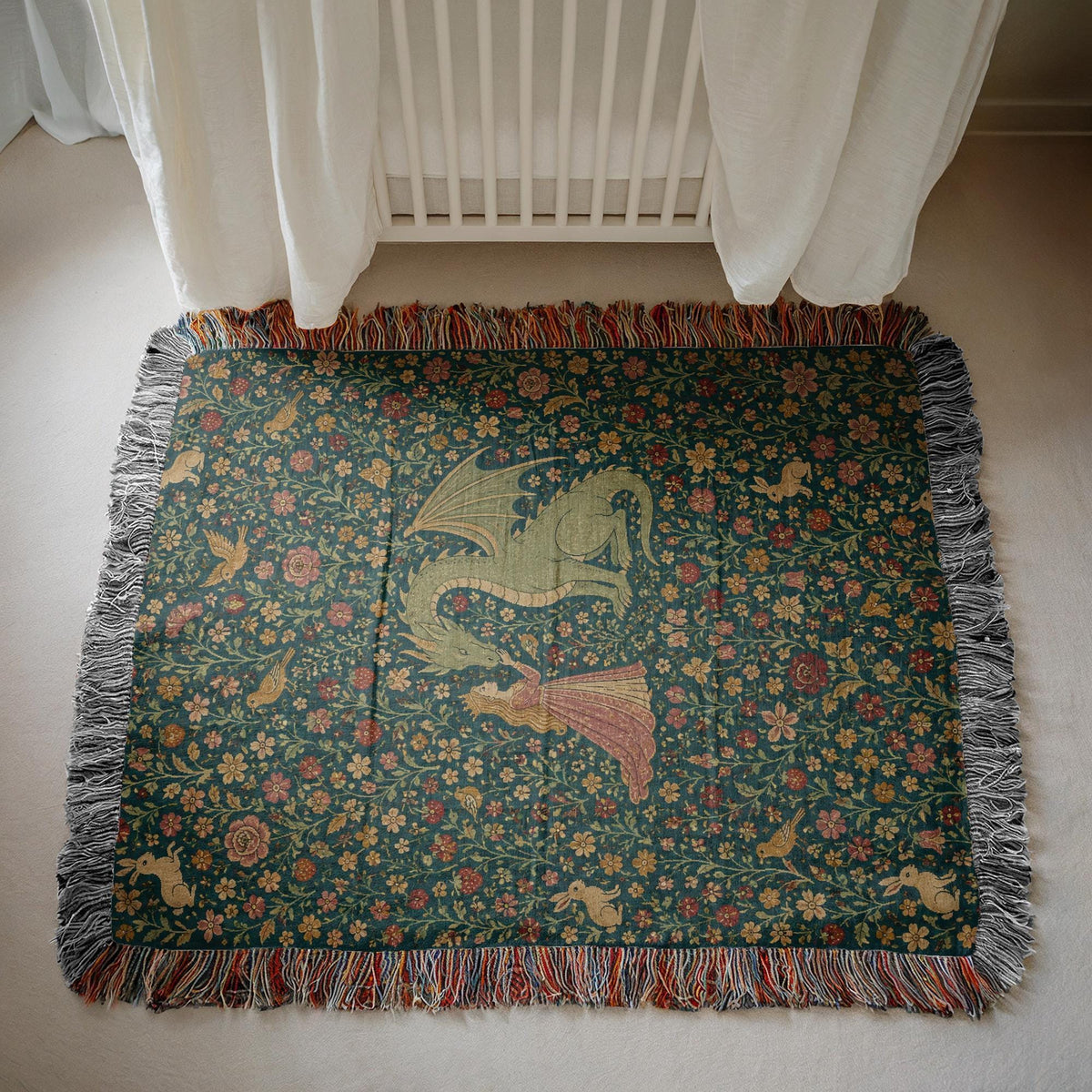 Princess Dragon Woven Blanket
