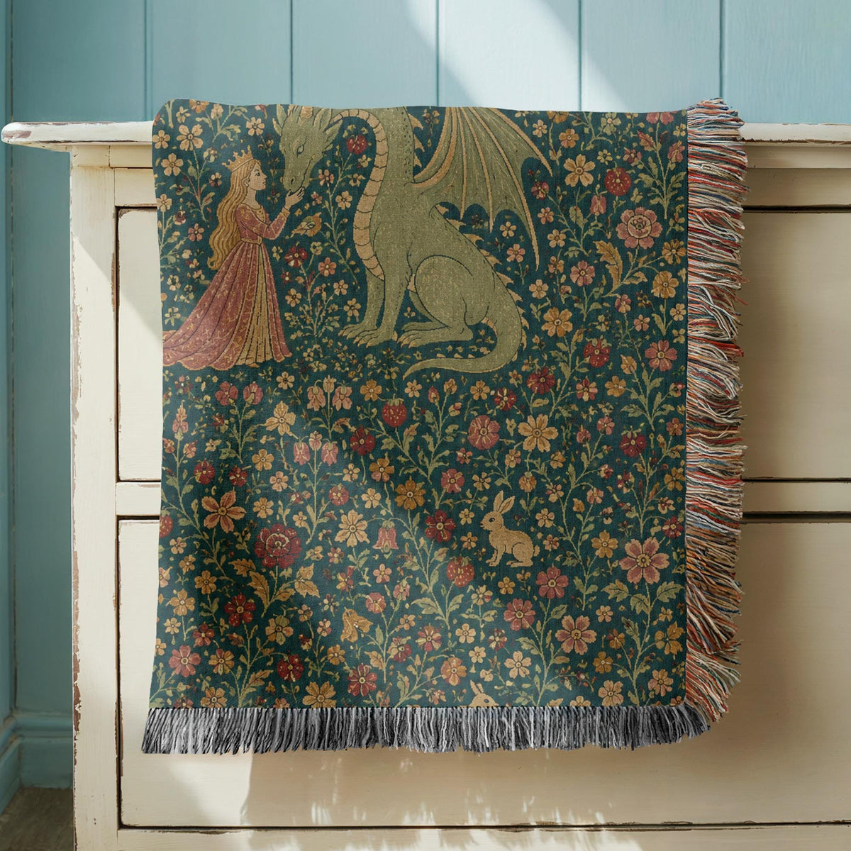 Princess Dragon Woven Blanket