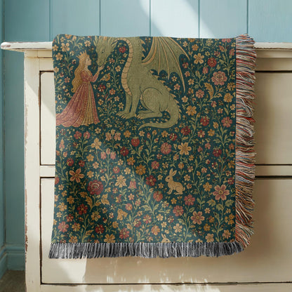 Princess Dragon Woven Blanket