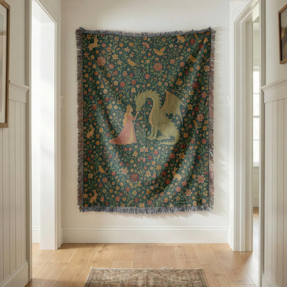 Princess Dragon Woven Blanket
