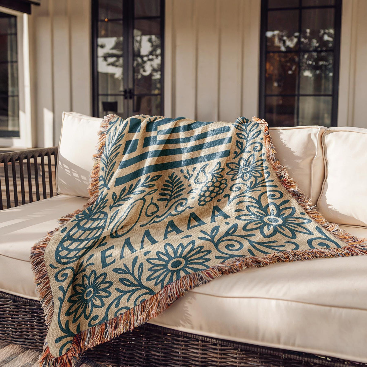 Greece Woven Blanket