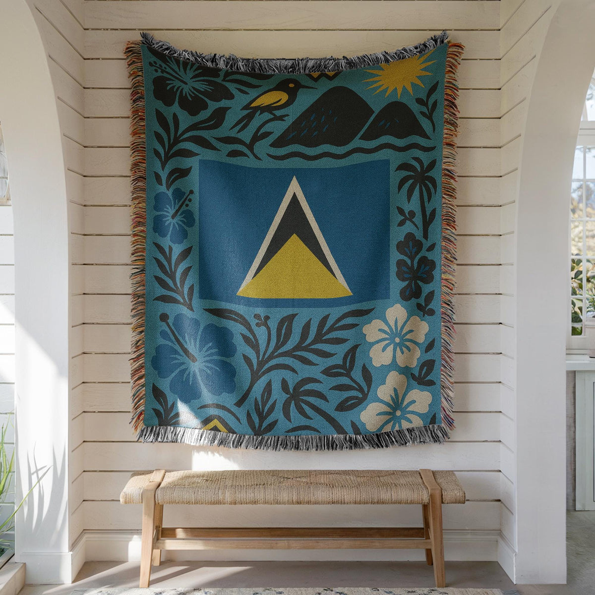 Saint Lucia Woven Blanket