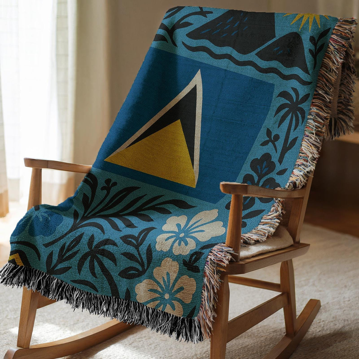 Saint Lucia Woven Blanket