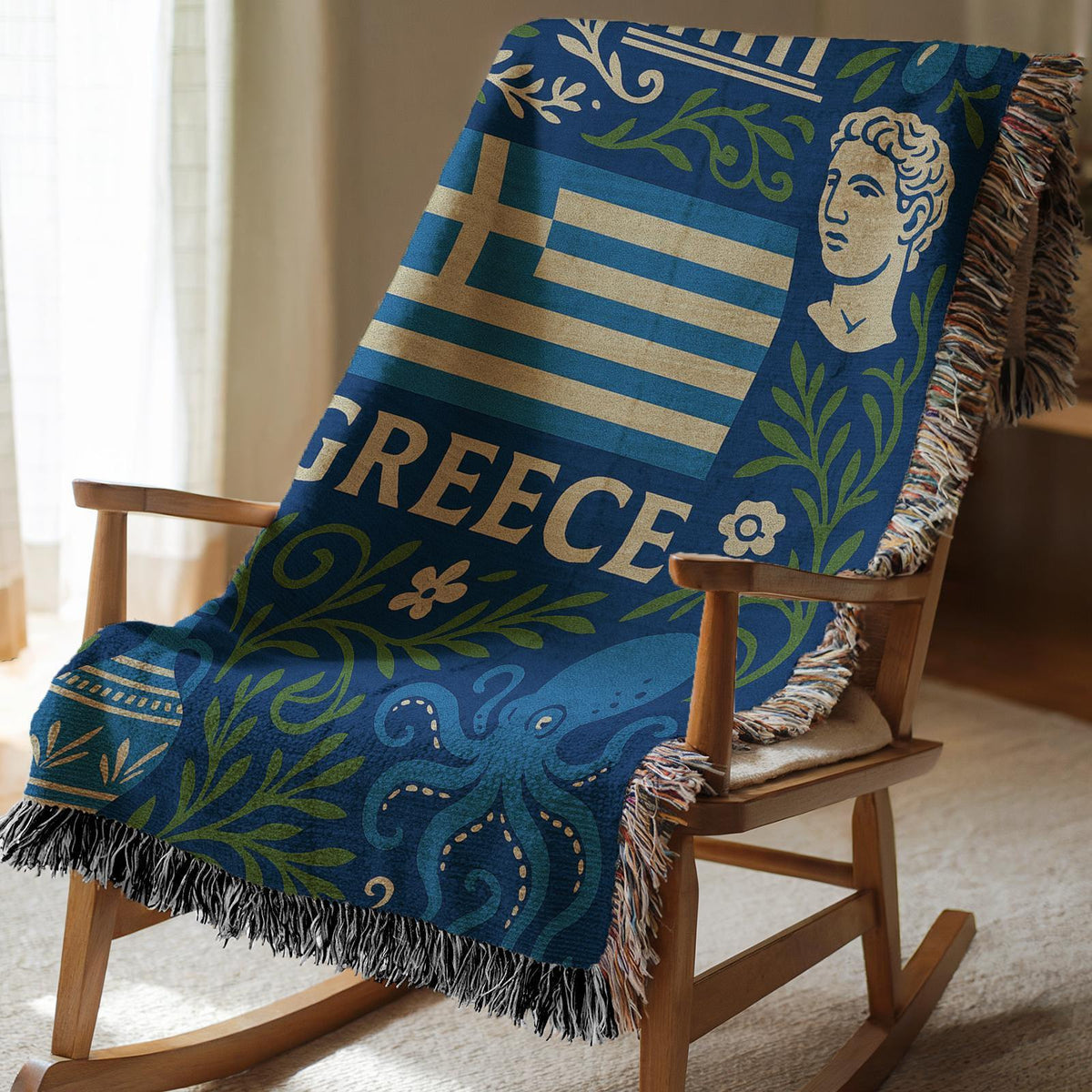 Greece Woven Blanket