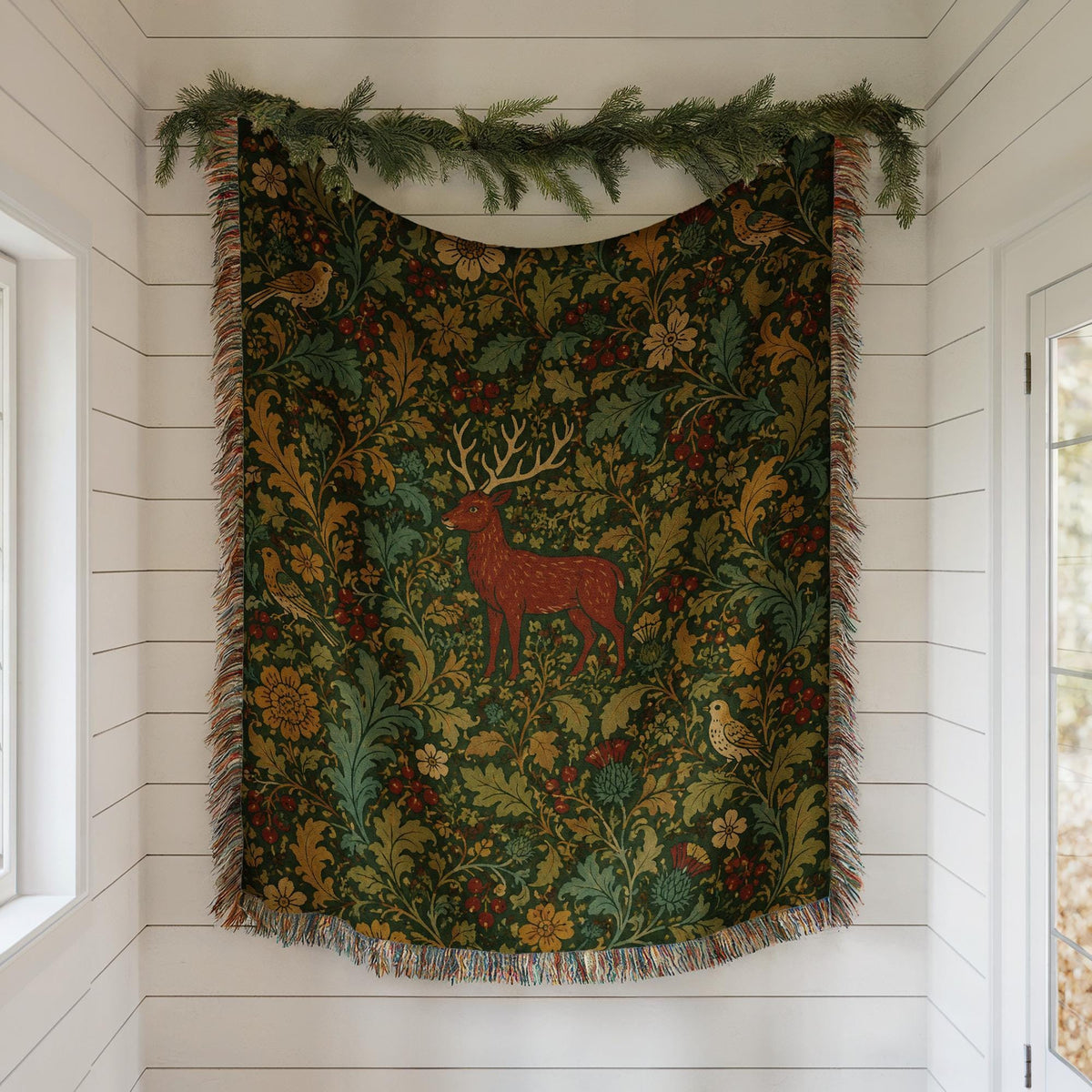 Stag Woven Blanket
