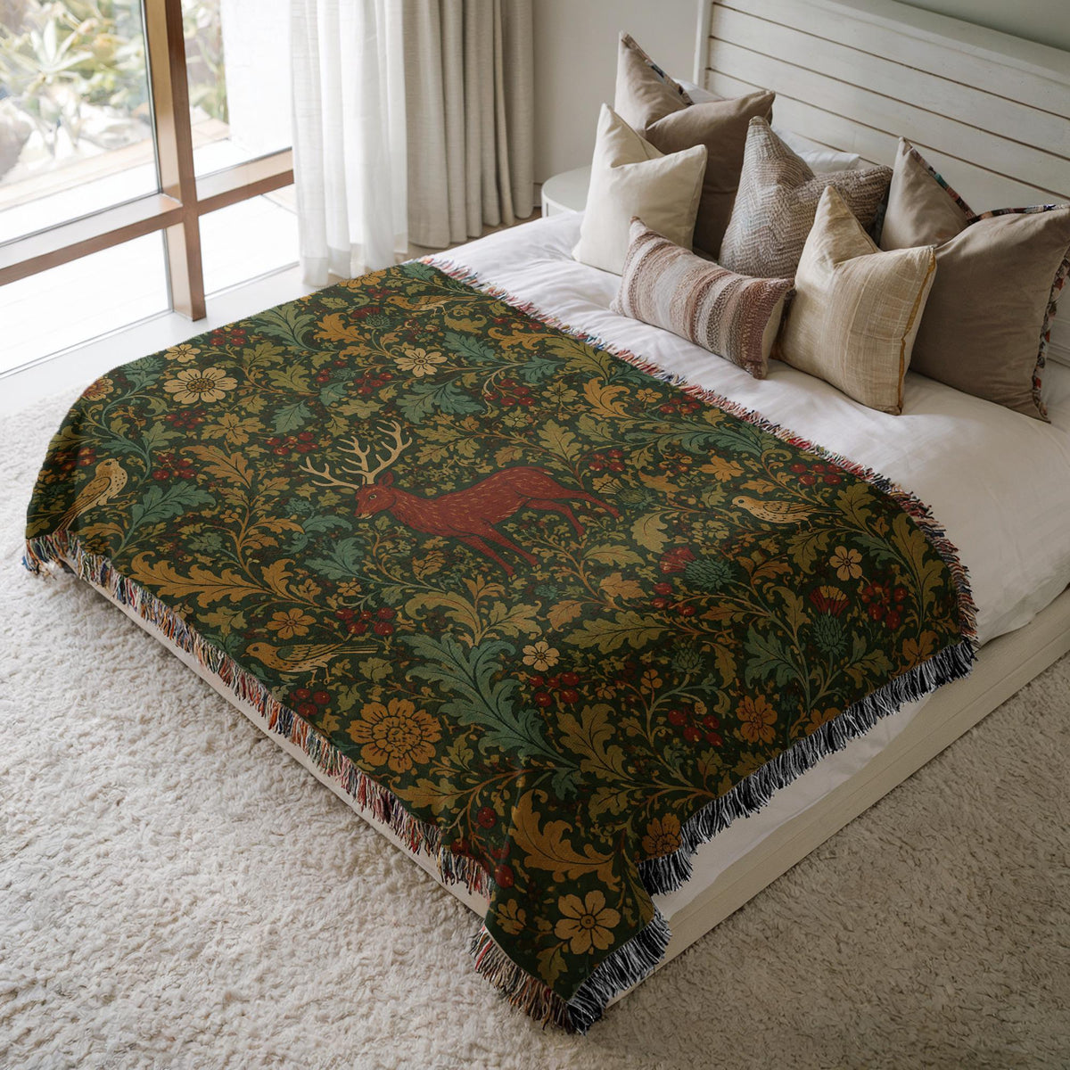 Stag Woven Blanket