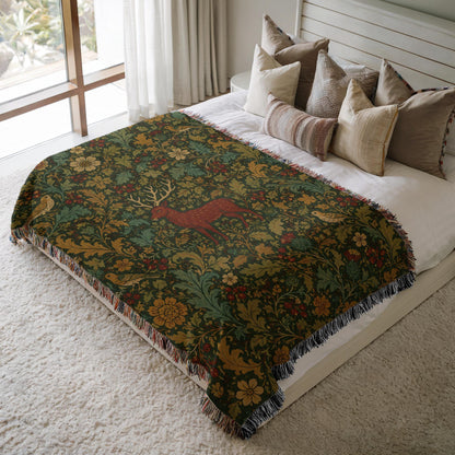Stag Woven Blanket