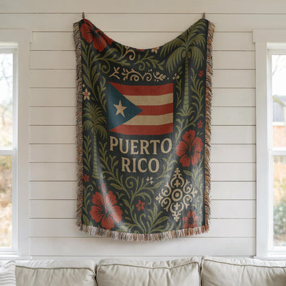 Puerto Rico Woven Blanket