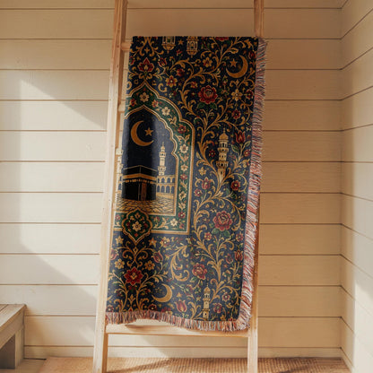 Kaaba Islamic Woven Blanket