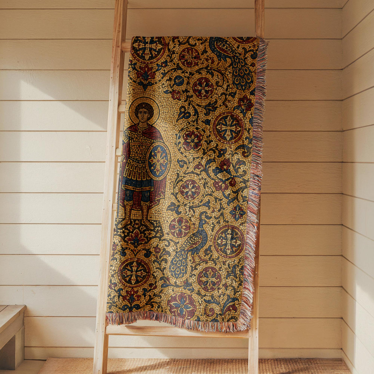 Warrior Saint Woven Blanket