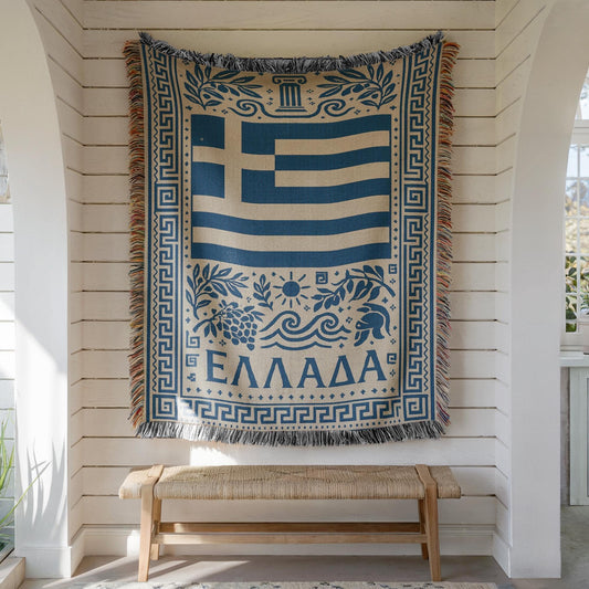 Greece Woven Blanket