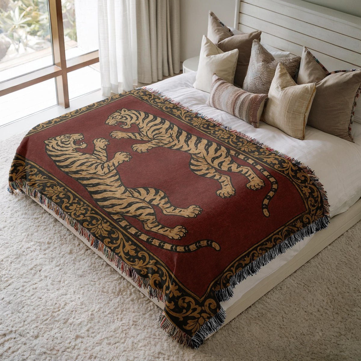 Tiger Woven Blanket