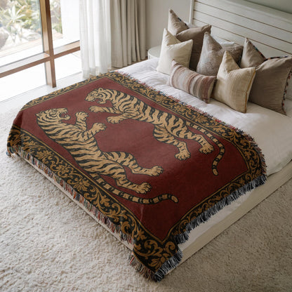 Tiger Woven Blanket