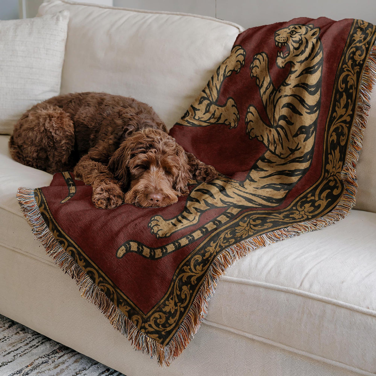 Tiger Woven Blanket