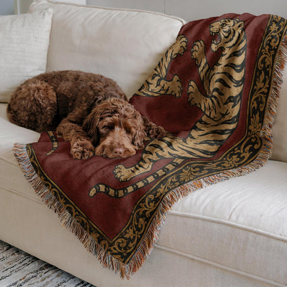 Tiger Woven Blanket