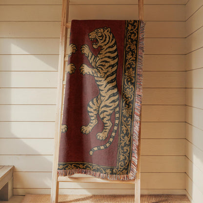 Tiger Woven Blanket