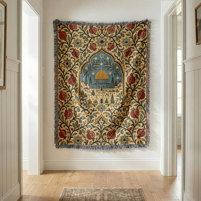Dome of the Rock Woven Blanket