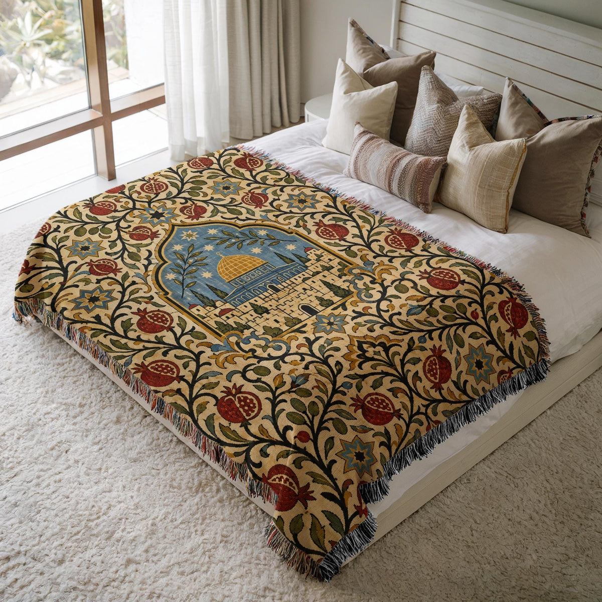 Dome of the Rock Woven Blanket