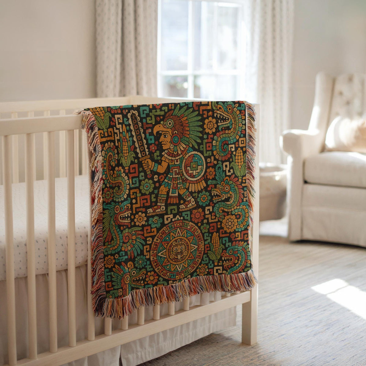 Aztec Style Woven Blanket