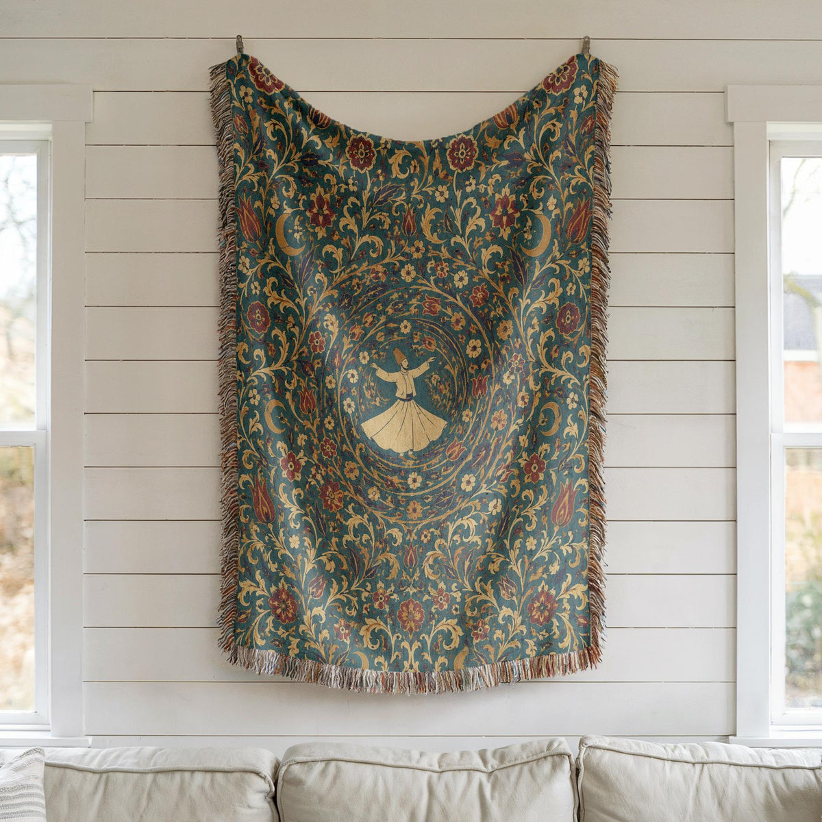 Whirling Dervish Woven Blanket