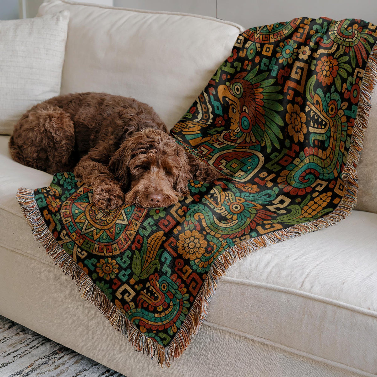 Aztec Style Woven Blanket