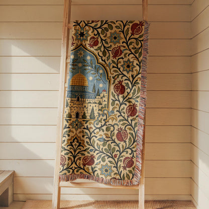 Dome of the Rock Woven Blanket