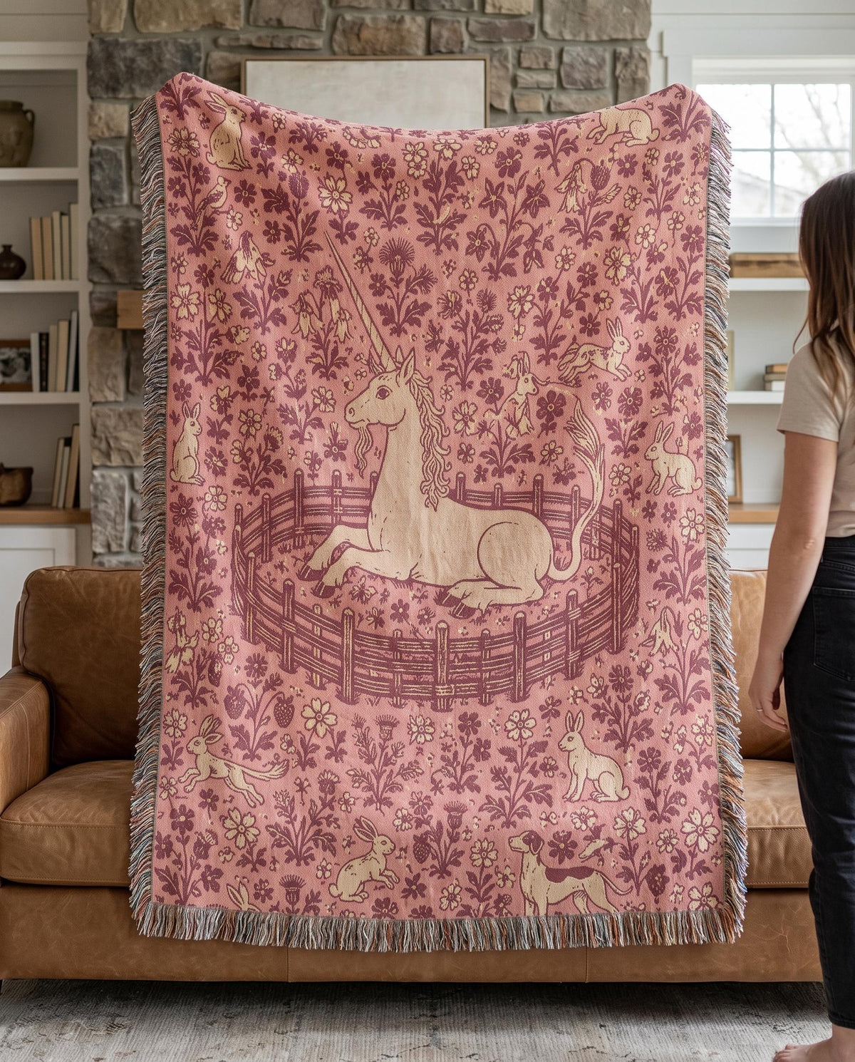 Unicorn Woven Blanket