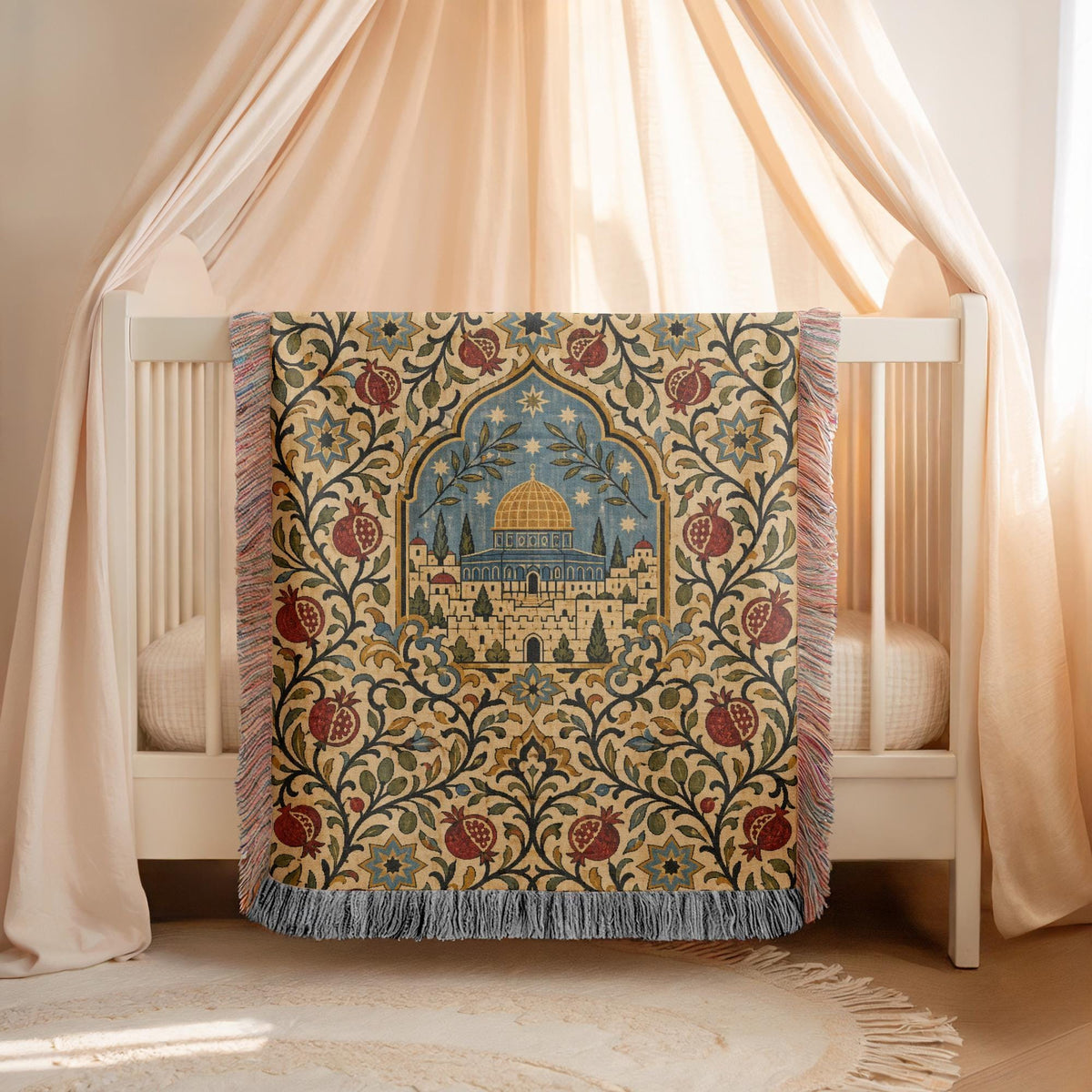 Dome of the Rock Woven Blanket
