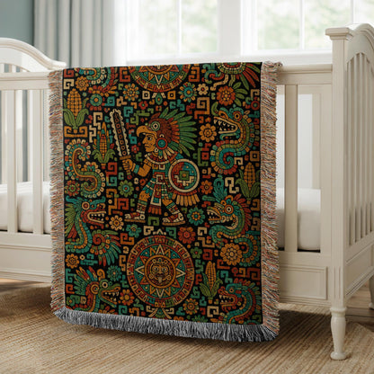 Aztec Style Woven Blanket