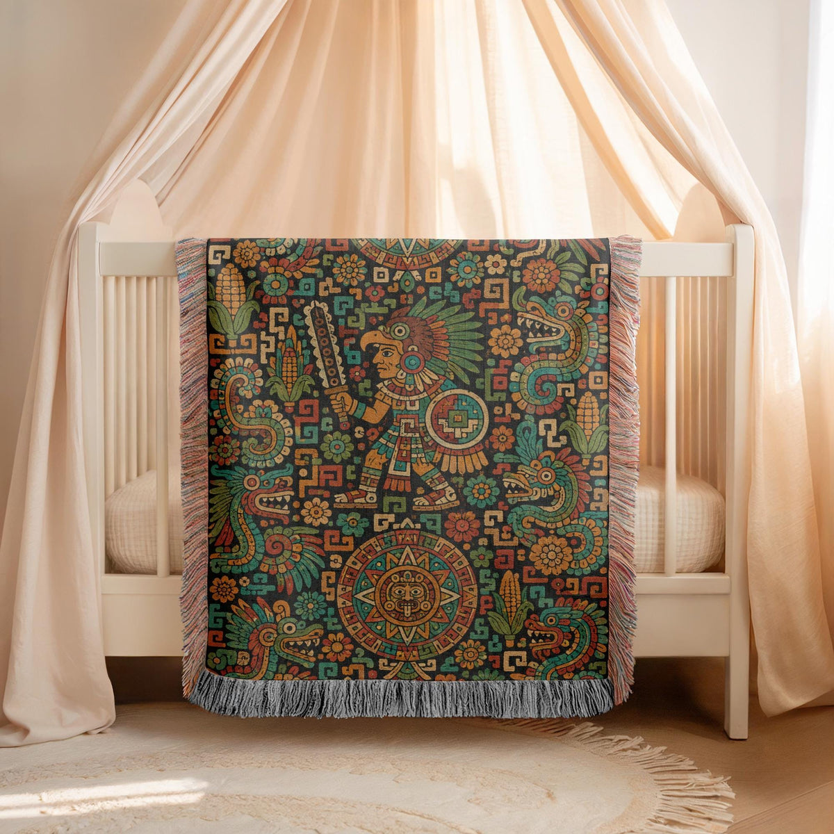 Aztec Style Woven Blanket
