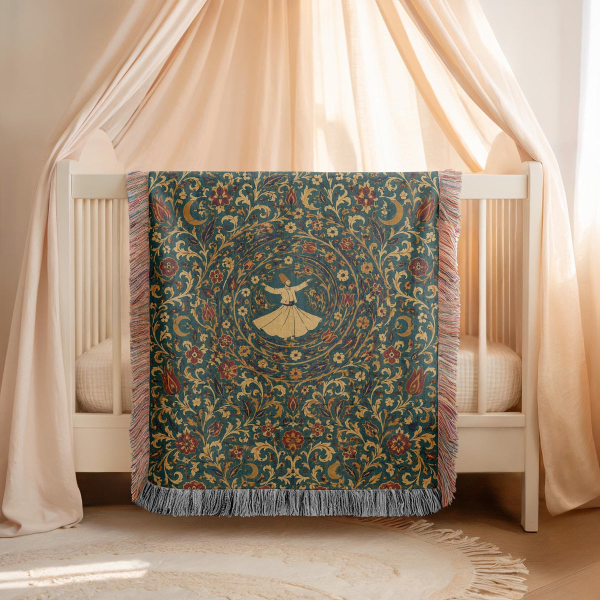 Whirling Dervish Woven Blanket