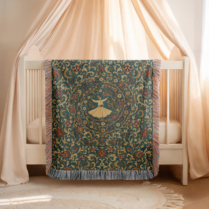Whirling Dervish Woven Blanket