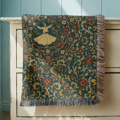 Whirling Dervish Woven Blanket