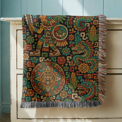 Aztec Style Woven Blanket