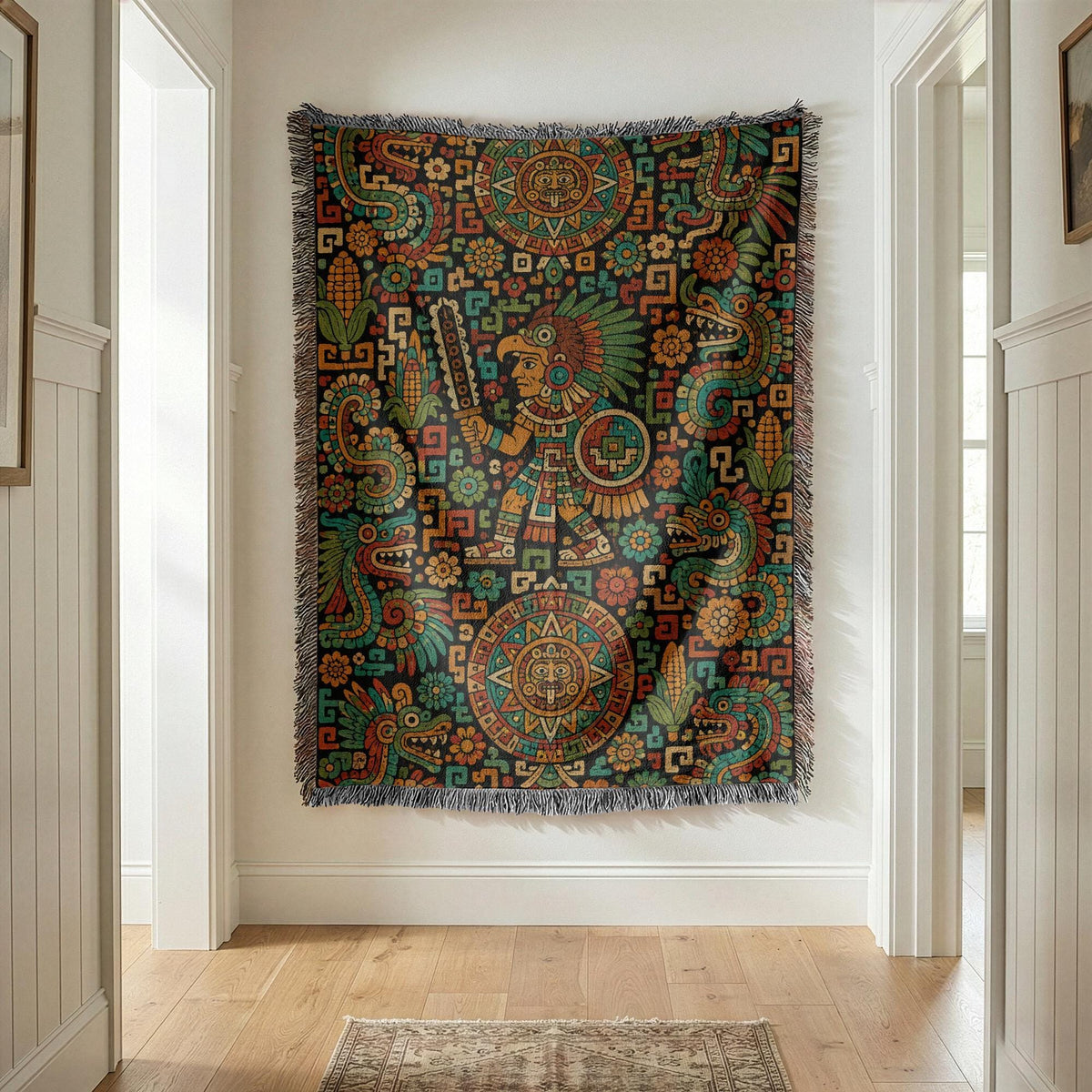 Aztec Style Woven Blanket