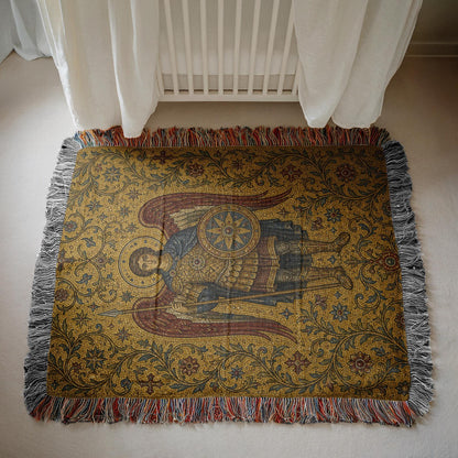 Archangel Michael Woven Blanket