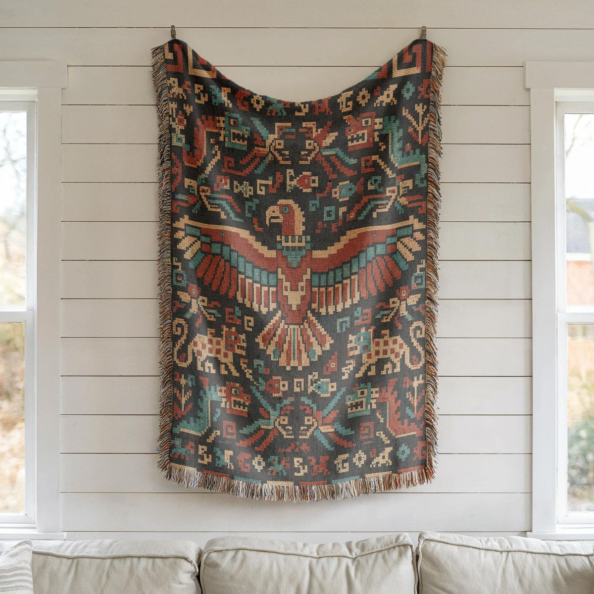 Andean Condor Woven Blanket