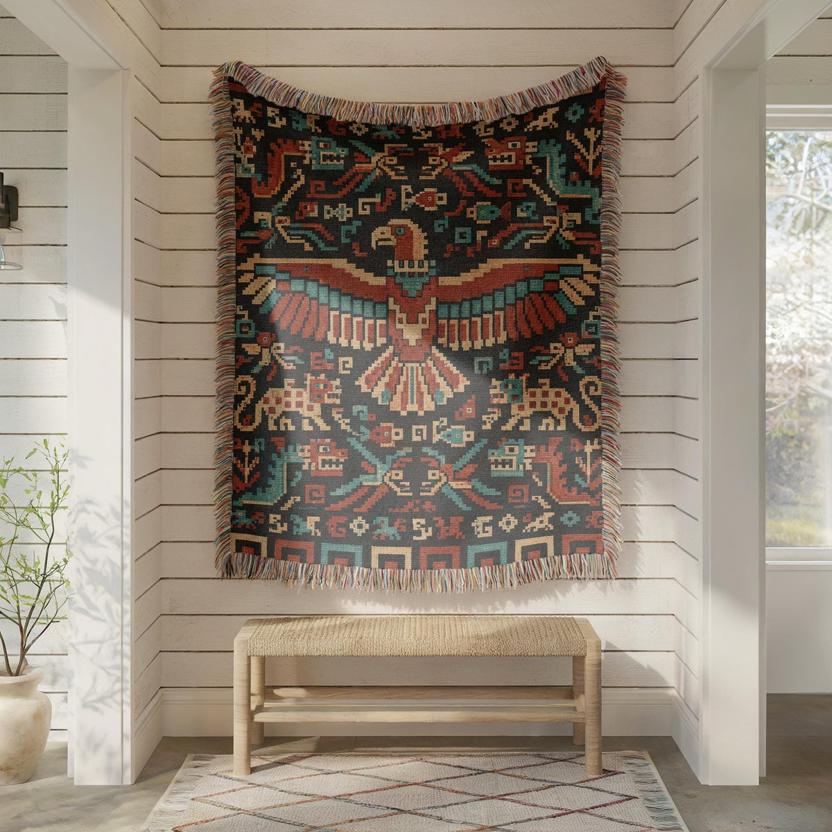 Andean Condor Woven Blanket