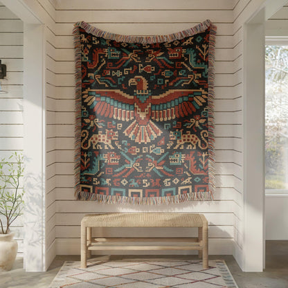 Andean Condor Woven Blanket