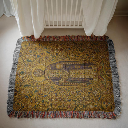 Byzantine Emperor Woven Blanket