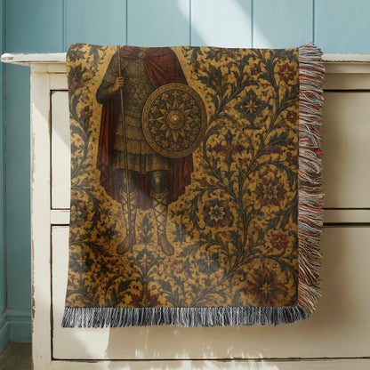Warrior Saint Woven Blanket