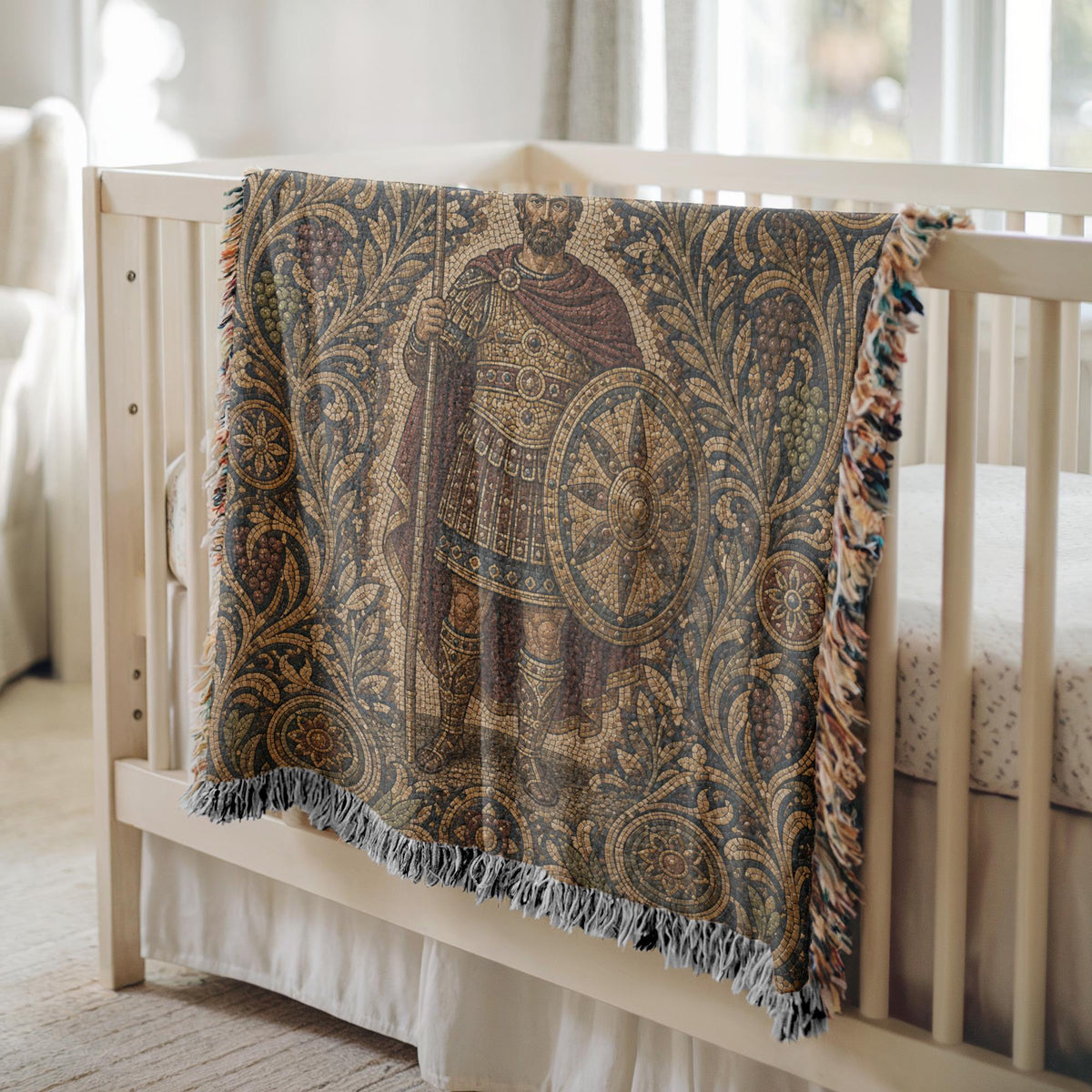 Roman Soldier Woven Blanket