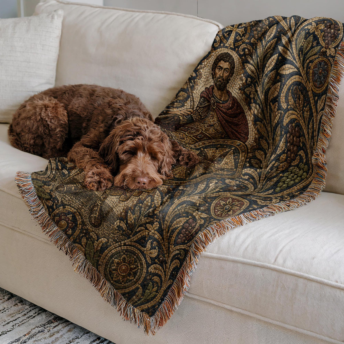 Roman Soldier Woven Blanket