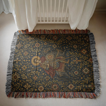 Warrior Saint Woven Blanket