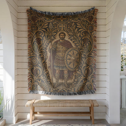 Roman Soldier Woven Blanket